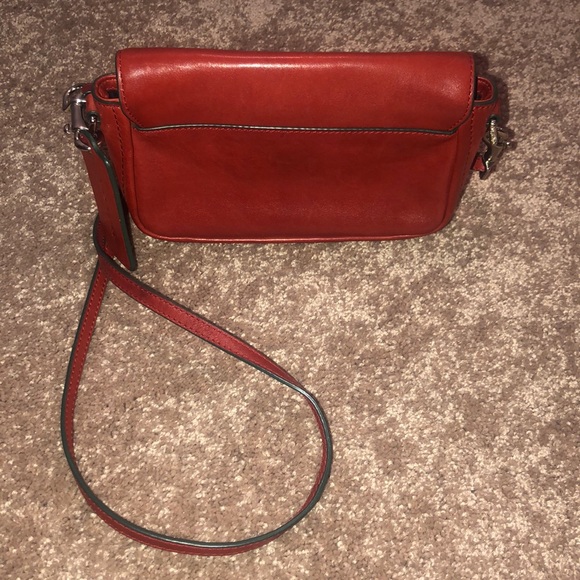 Coach Red Crossbody Purse Adjustable Strap - Picture 12 of 12
